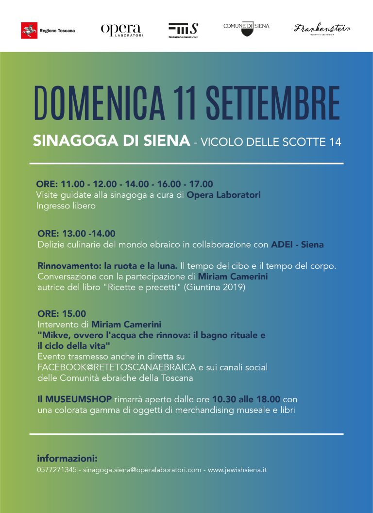 Giornata Internazionale Della Cultura Ebraica Siena Comunit Ebraica